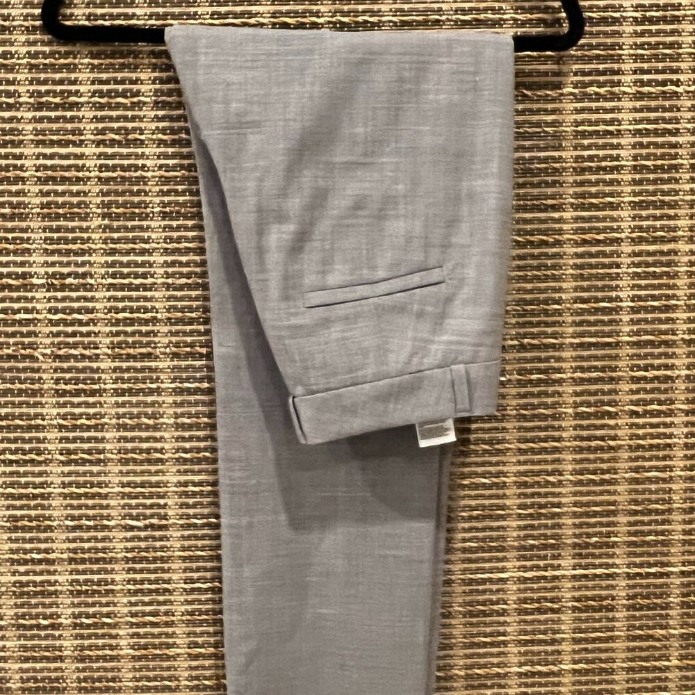J Crew Wool Trouser Pant Petite Size 2, light grey